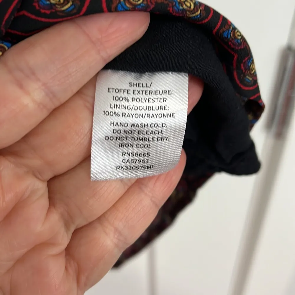 Free Press XS Red and Black Open Back Long Sleeve Lined Romper - Image 6