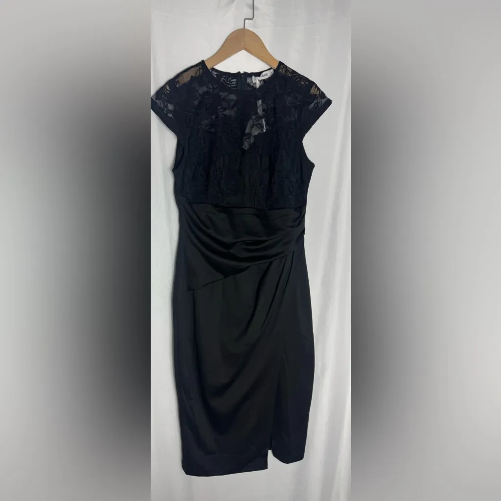 Grace Karin Women's Black Lace Cocktail Party Dress Cap Sleeve NWT Small - Image 7