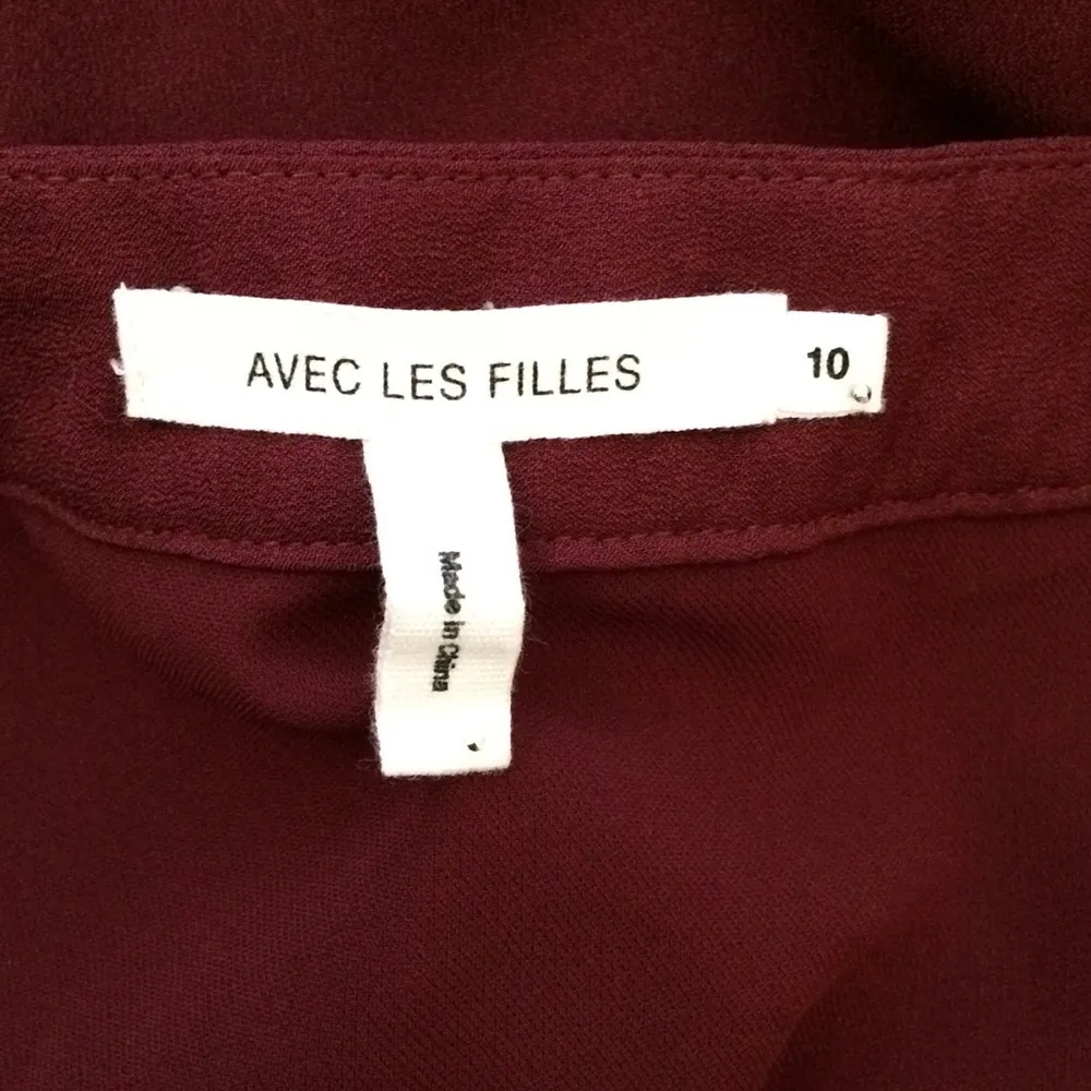Avec Les Filles -  Button Front A-Line Mini Skirt - Image 5
