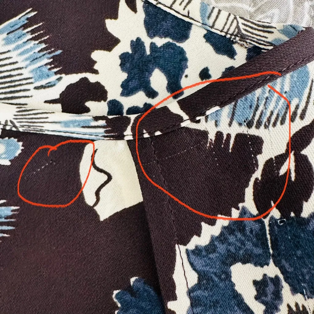 REISS Abbie Blue Floral Printed Long Sleeve Mini Dress Size 6 - Image 12