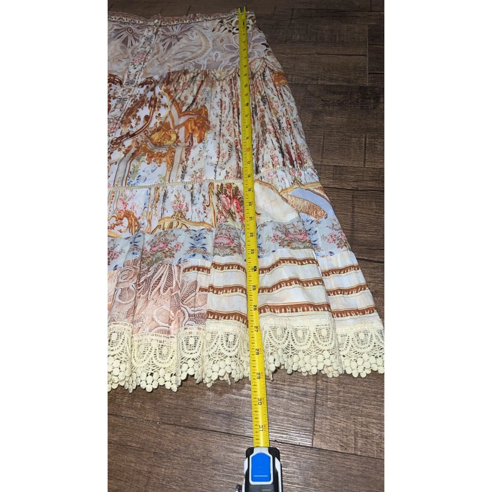 Sundance bohemian floral button down midi skirt - Image 4