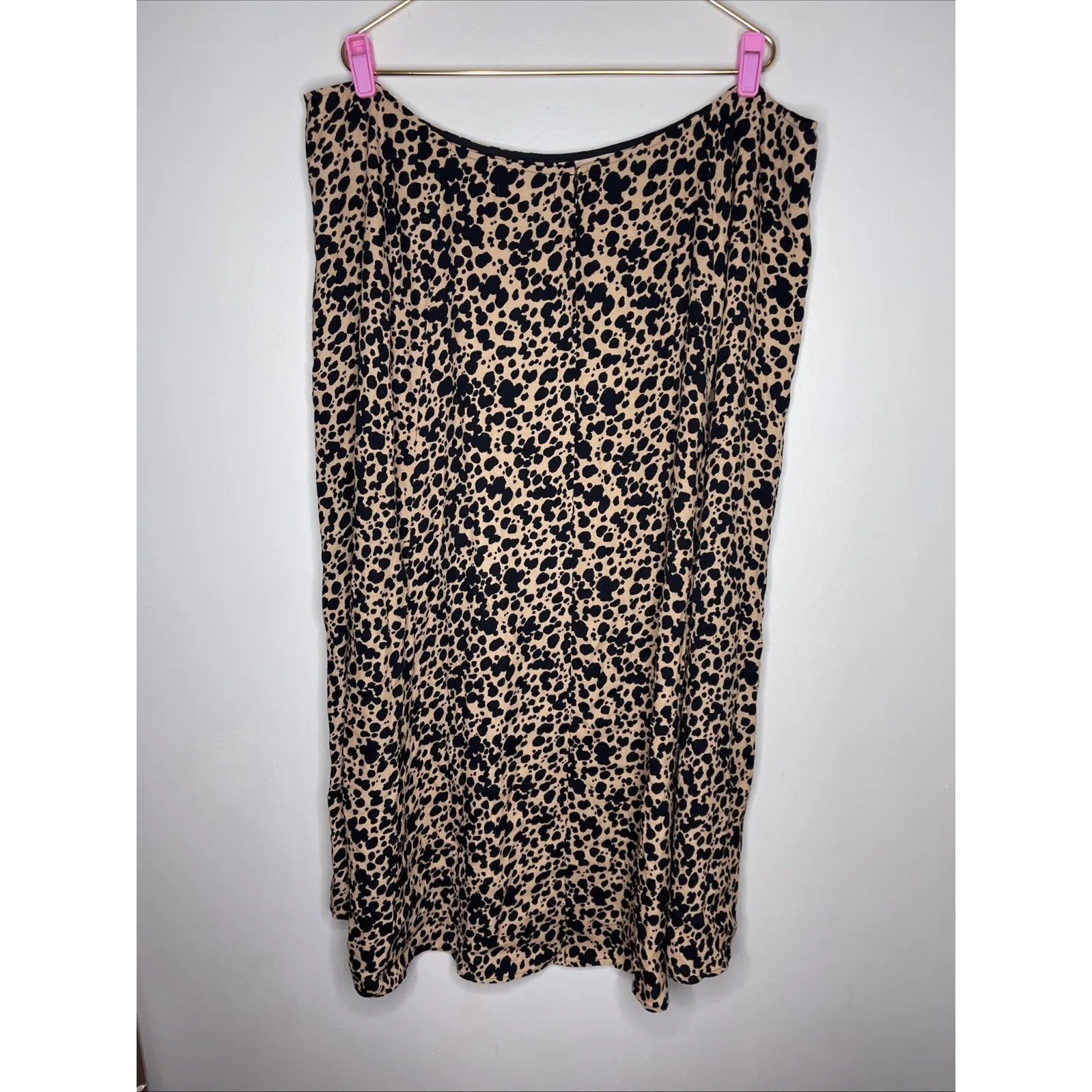 Plus Reformation Zoe Leopard Print‎ Crepe Midi Skirt Sz 22 - Image 7