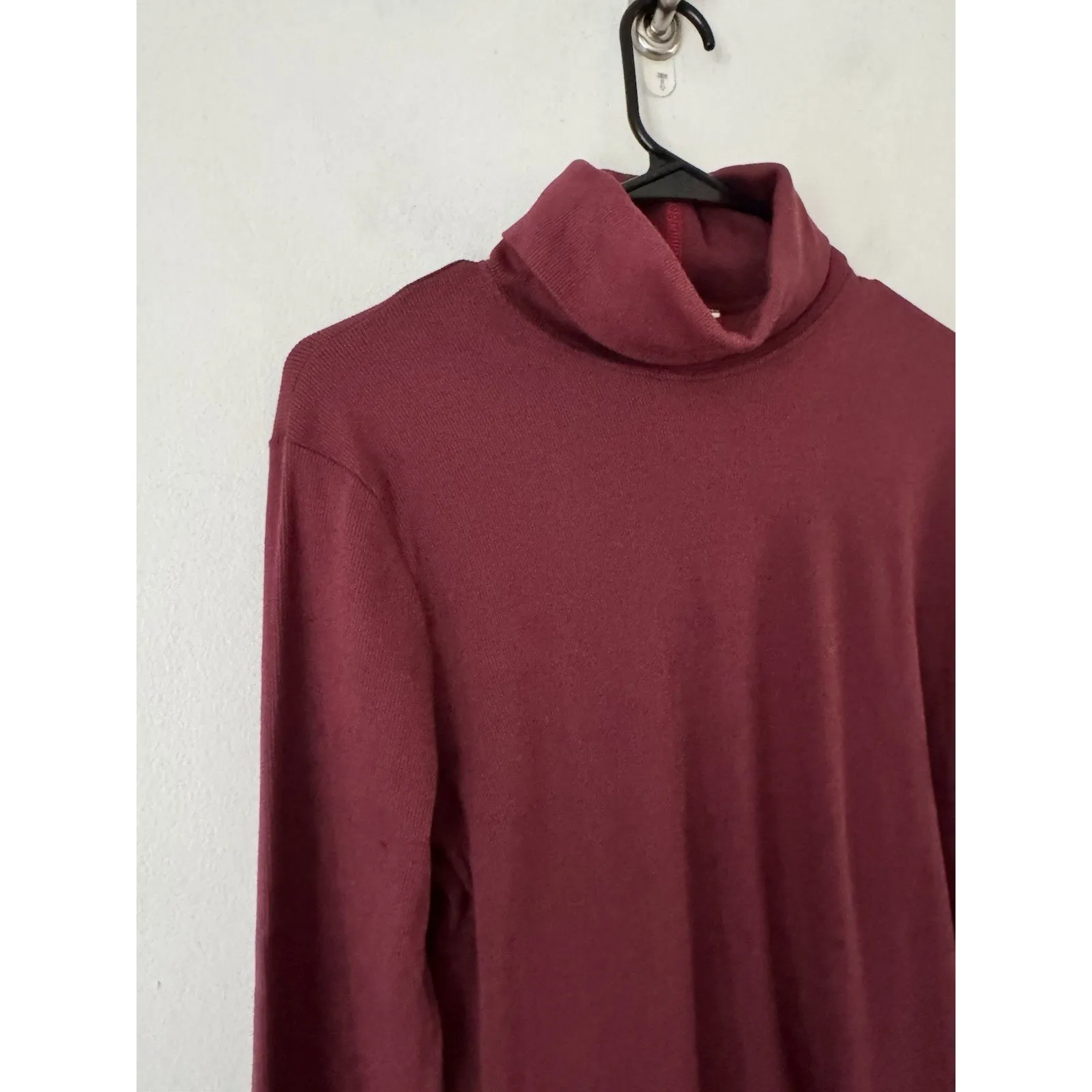 NWOT American Giant Women’s Luxe Rib Turtleneck Zinfandel Size XL Purple - Image 6