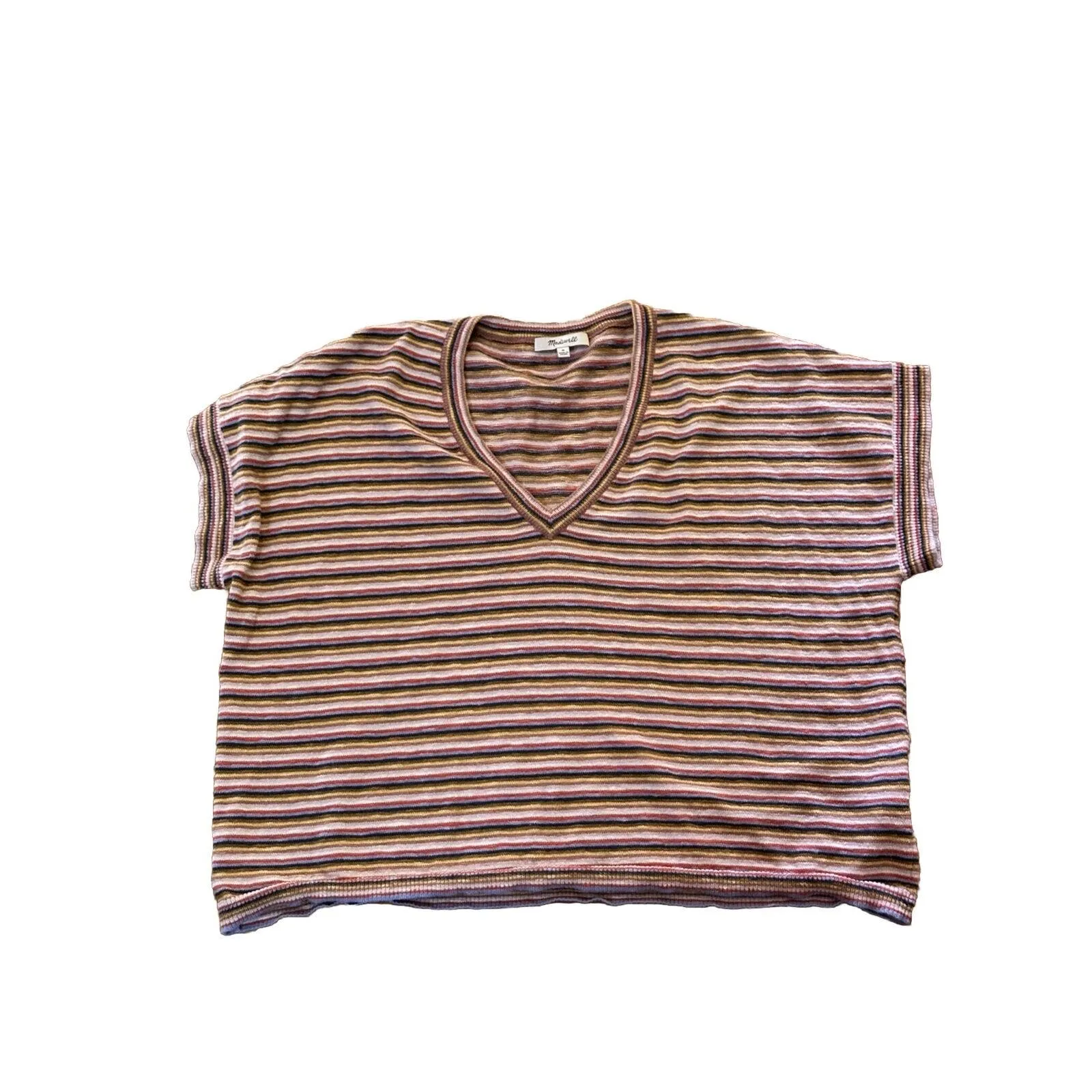 Madewell‎ Striped Paulson Sweater Womens Medium Boxy - Image 2