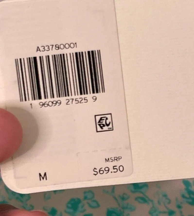 Levi's Yvie square neck 3/4 sleeves cropped top statement blouse size M NWT - Image 6