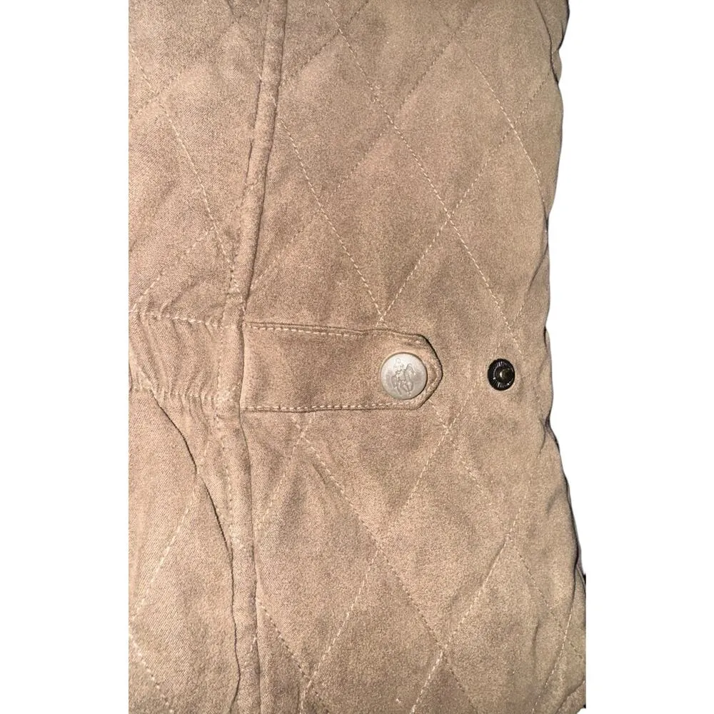 Outback Trading Company Women's Brown Quilted Vest Size Small Equestrian Riding - Image 4