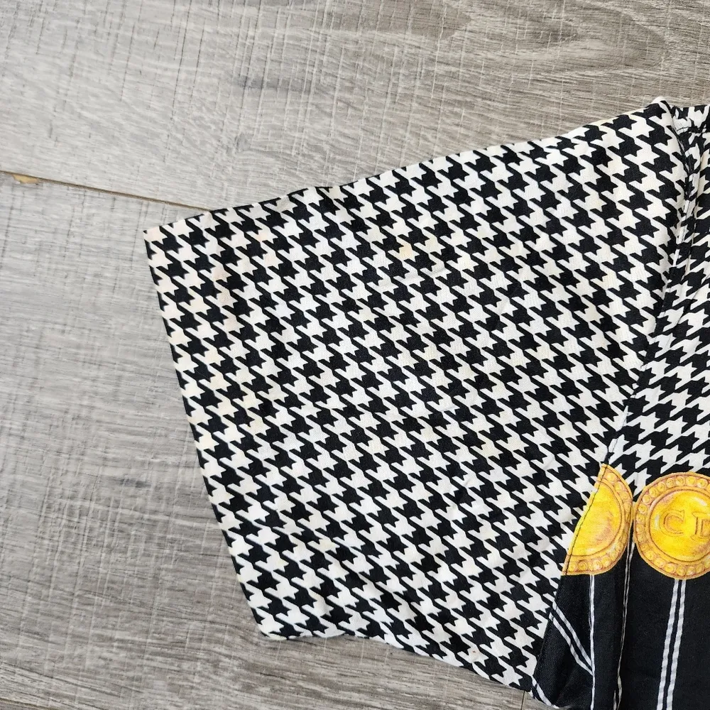 Christian Dior  Houndstooth Old Money Aesthetic Vintage Polo - Image 14