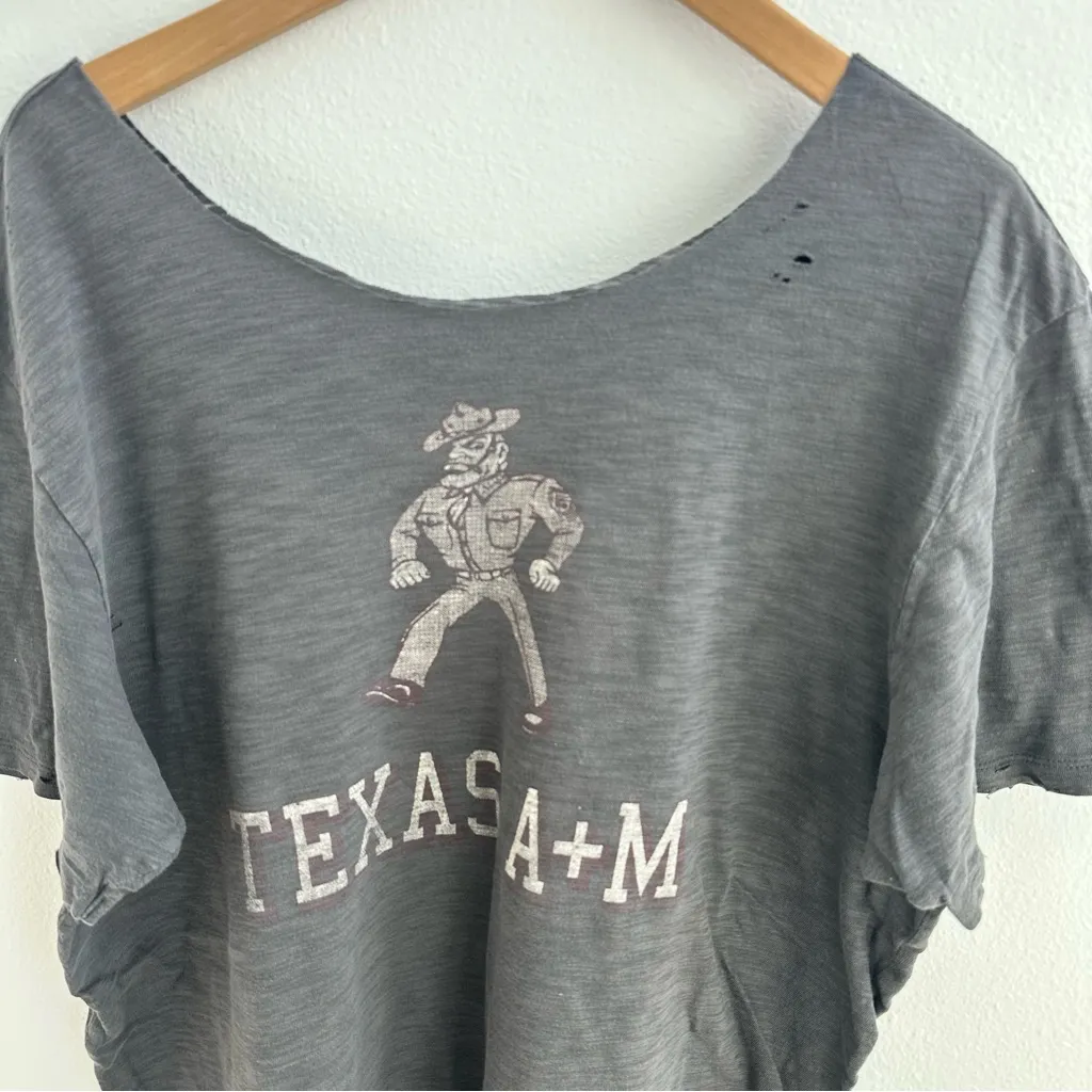 Texas A&M Football Off the Shoulder Tee - Image 2