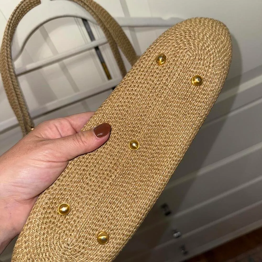 Eric Javits Squishee Clip Tote Tan - Image 3