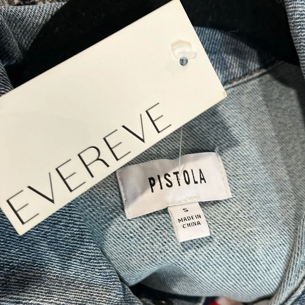 Evereve NWT Pistola Amira Midi Denim Dress - small - Image 7