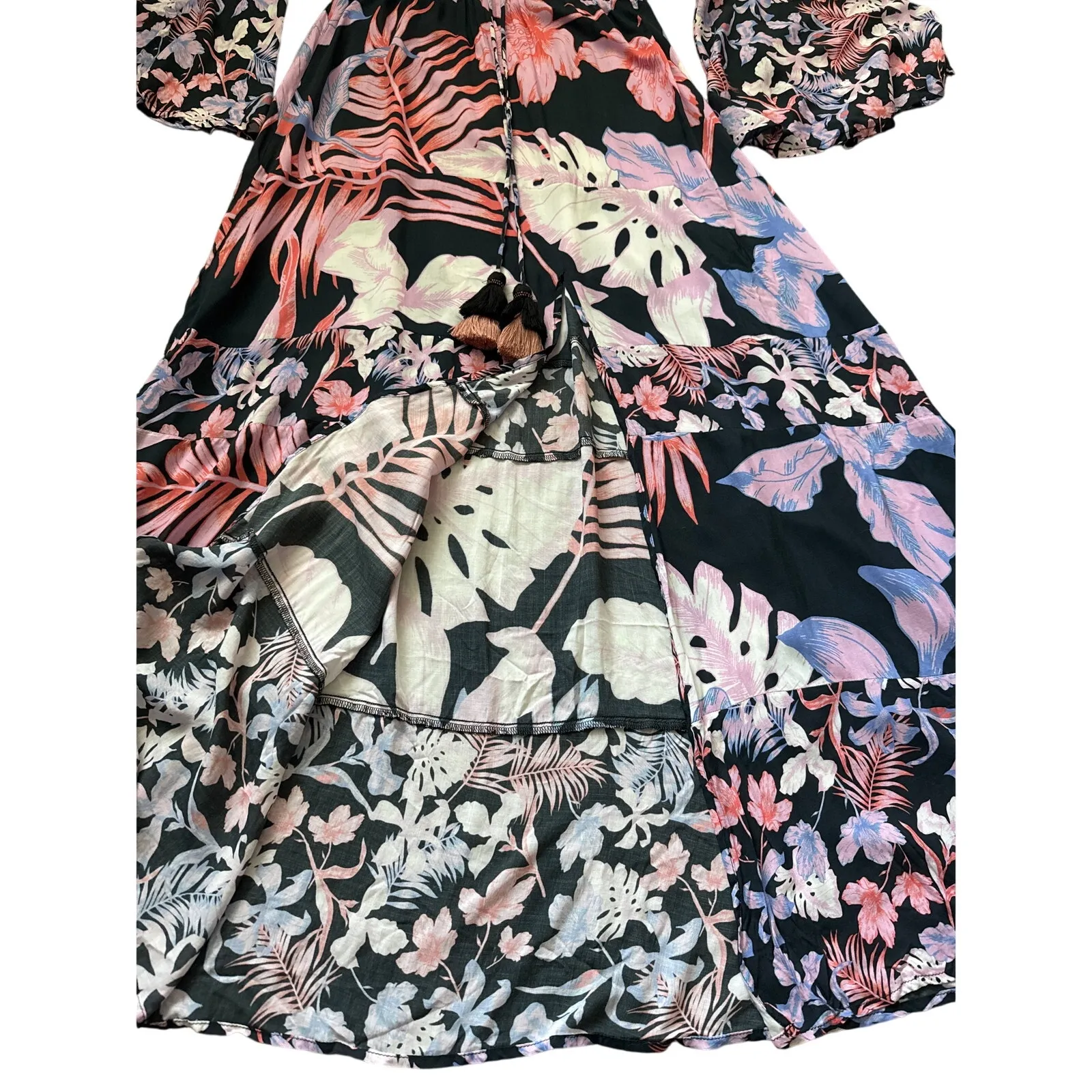 Rapsodia + Maaji Midnight Blossoms Beaded Maxi Dress Size Medium - Image 8