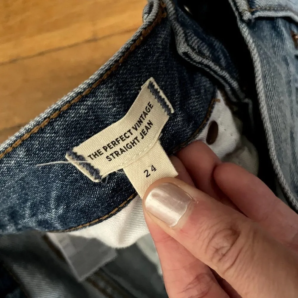 Madewell the perfect vintage straight jean medium wash comfortable casual pants - Image 4