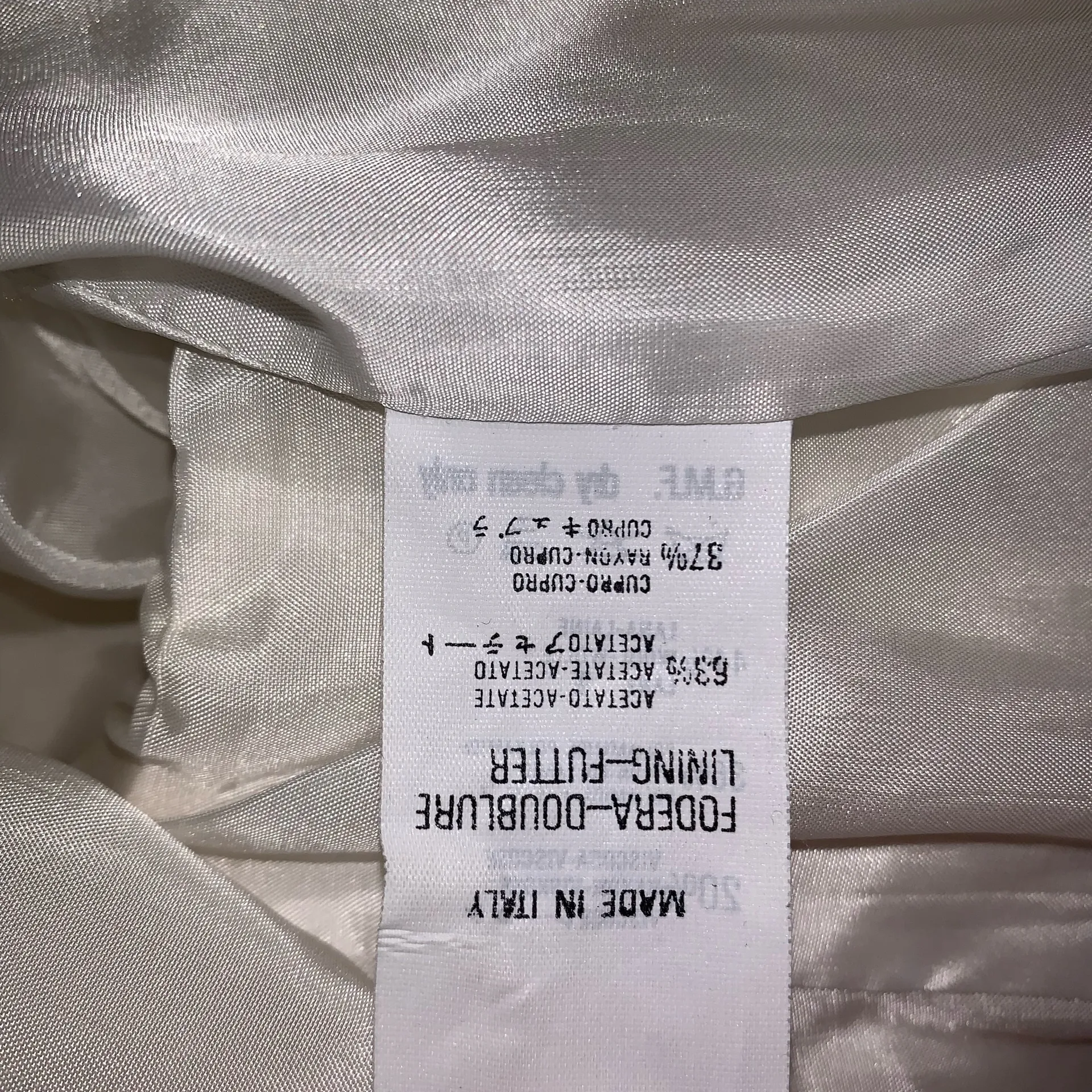 Accento by Marzotto wool blend ivory womens size 6 blazer made in Italy - Image 7