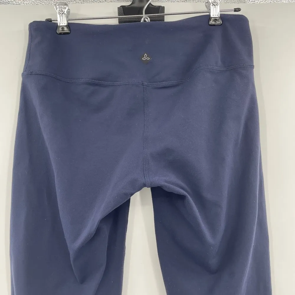 Prana Women's Pillar Leggings Athletic Yoga Compression Navy Blue Size Medium - Image 6