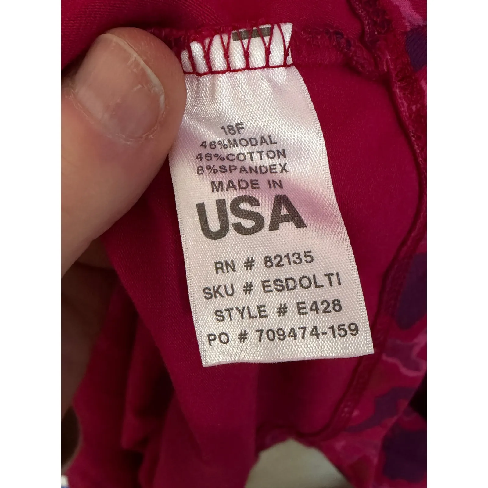 Fresh Produce Pink Purple Geometric V Neck Sleeveless Dress Plus Size 1X Casual - Image 5