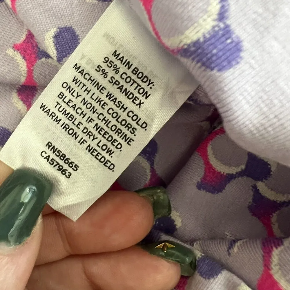 BP. Nordstrom Purple Cropped Tube Top Geo Print Size LARGE - Image 8