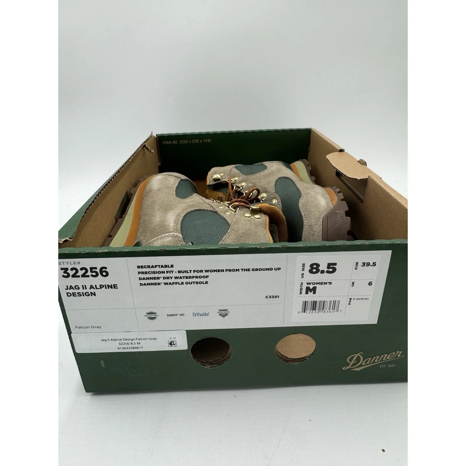 Danner X Alpine Design Women's Jag II Boots Falcon Gray Size 8.5 NWB No Lid Read - Image 8