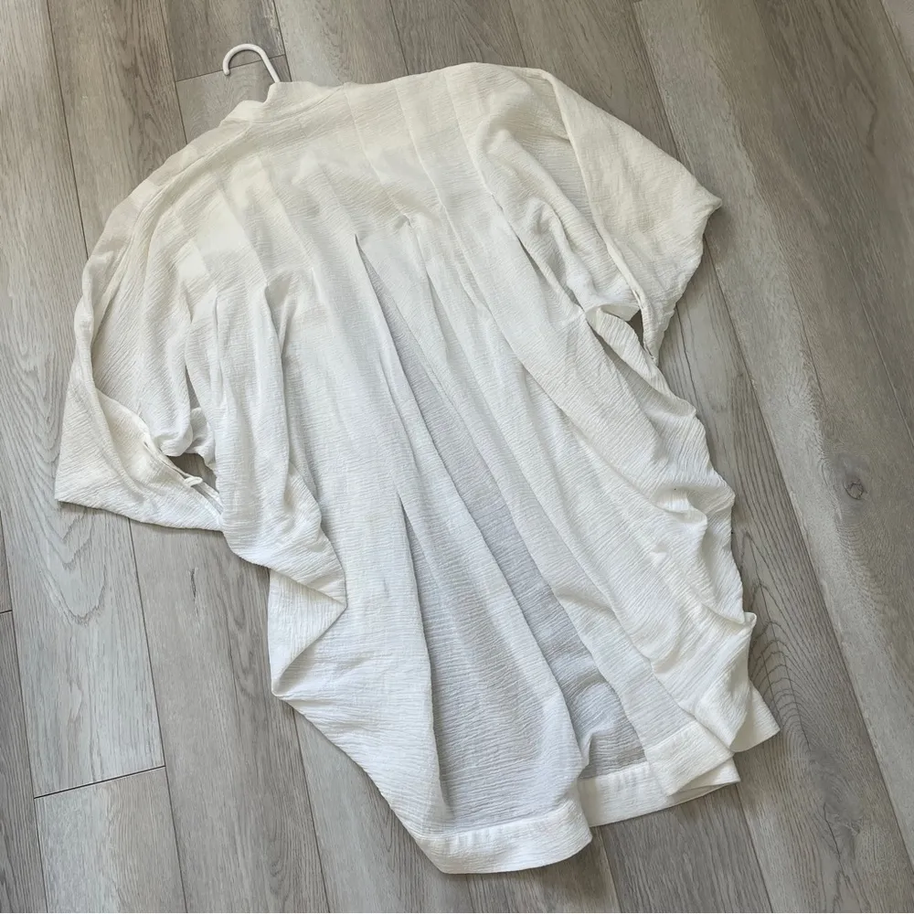 Mara Hoffman Coverup Kimono pleated womens white (one size) - Image 4