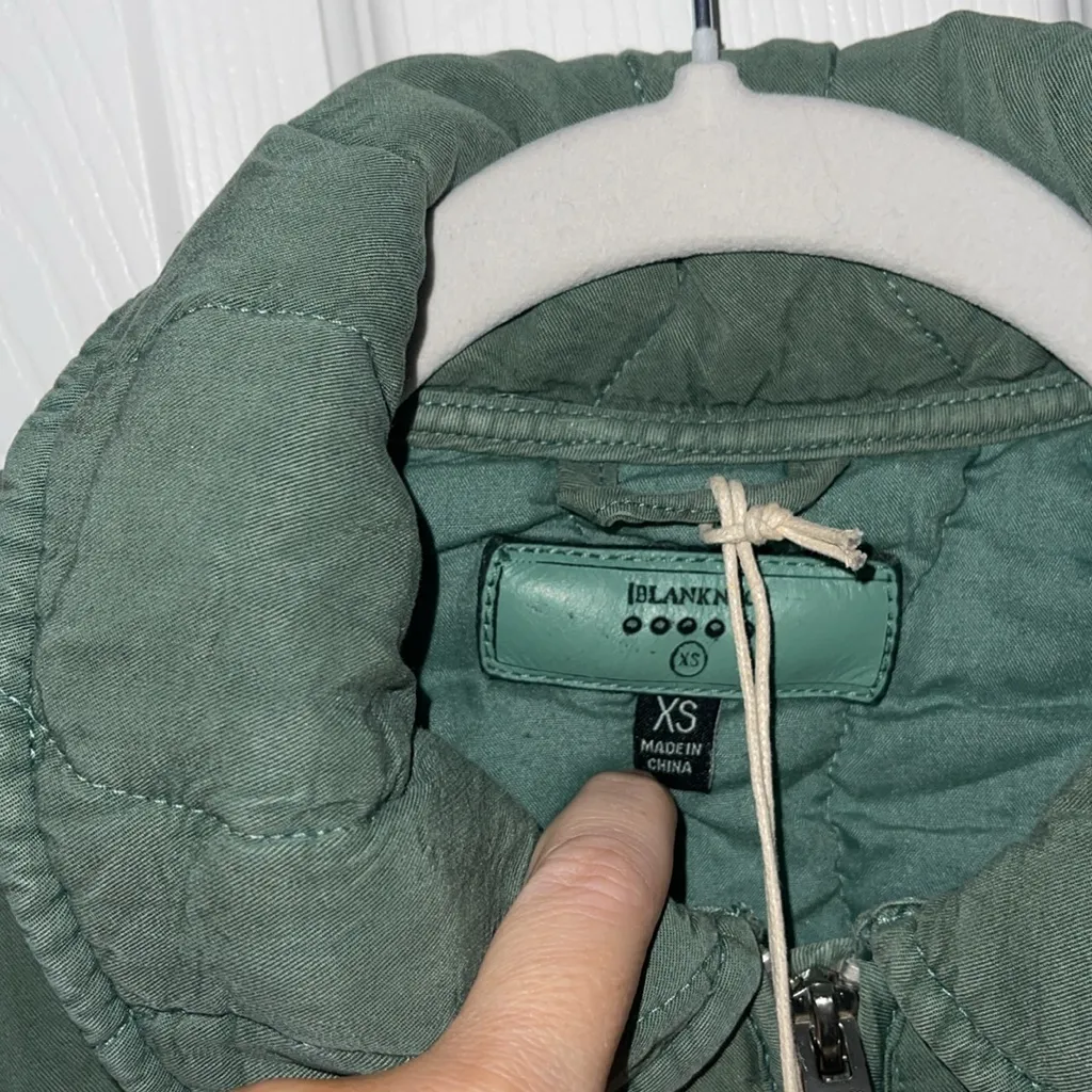 BLANKNYC Cuffed Green Jacket in Tumors‎ Travel - Image 4