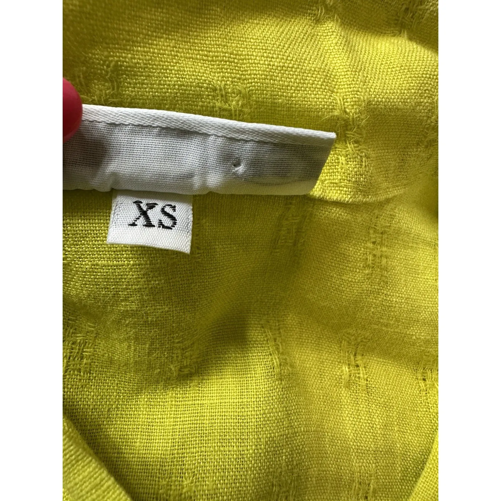 Bryn Walker Danuta Jacket XS Dandelion Heavy Linen Button Front Oversized USA - Image 5