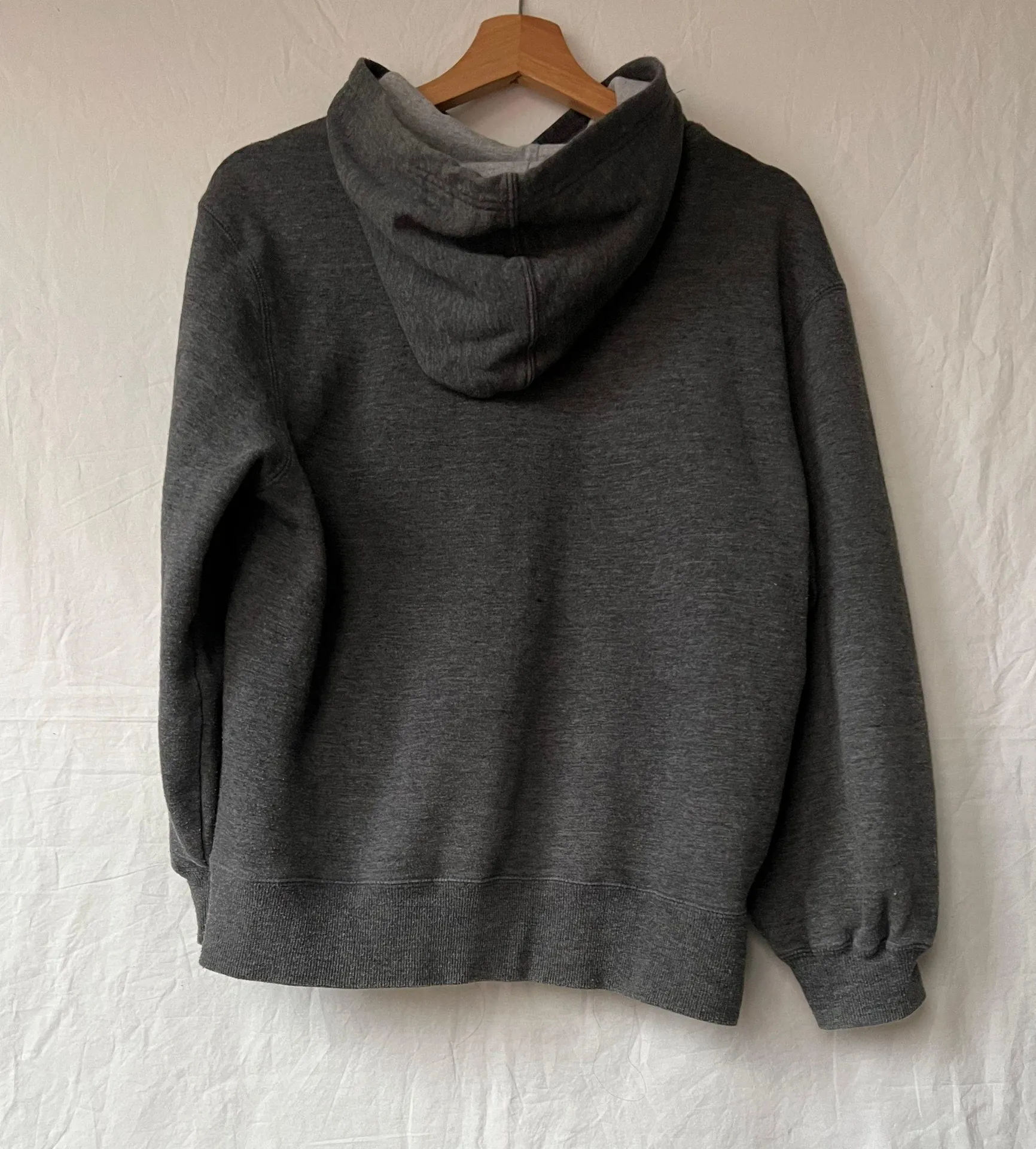 Champion Vintage Gray Patchwork Spellout Hoodie - Image 9