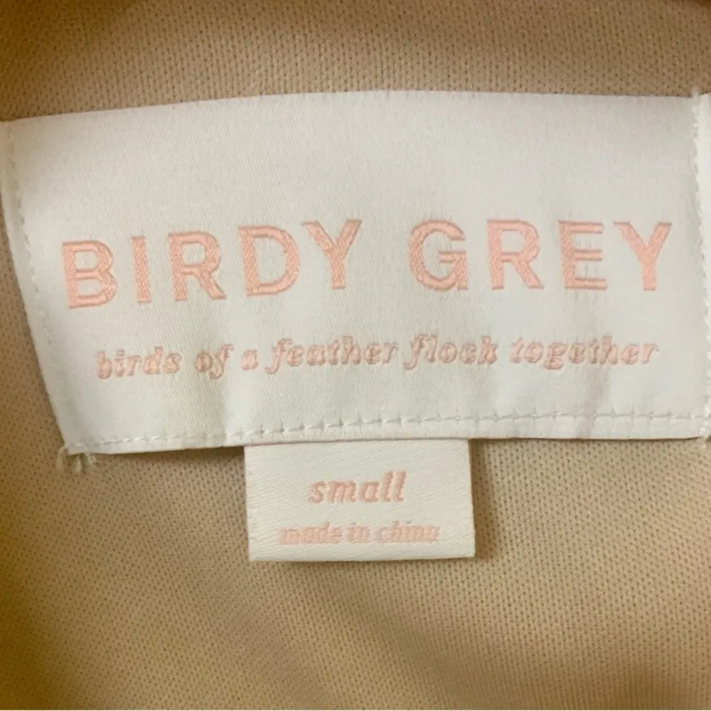Elegant Birdy Grey taupe / neutral bridesmaid cocktail formal dress, chiffon - Image 7