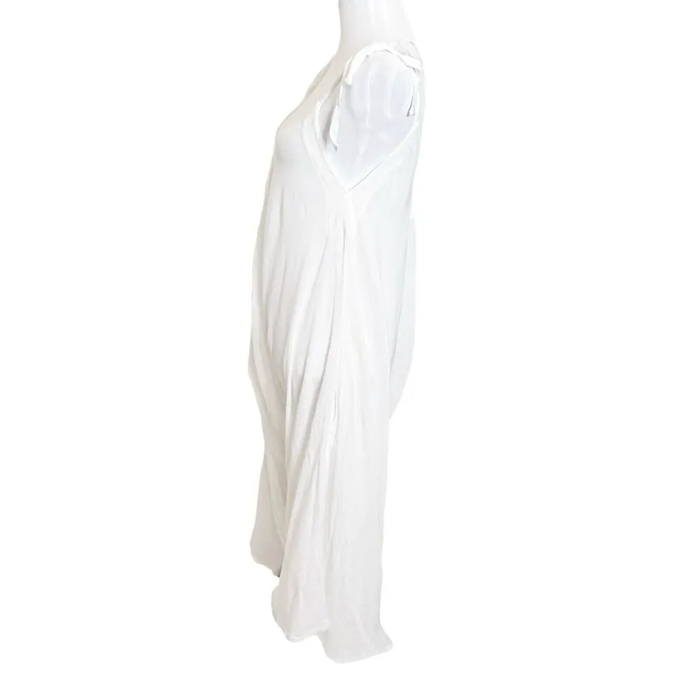 9 Seed Bali Jumpsuit White Resort Cover Up Harem Cropped Cotton Women’s One Size Size M - Image 4
