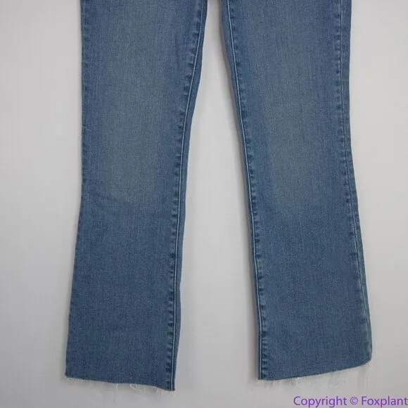 NEW Madewell Kick Out Crop Jeans in Cherryville‎ Wash: Raw-Hem Edition, 24 - Image 5