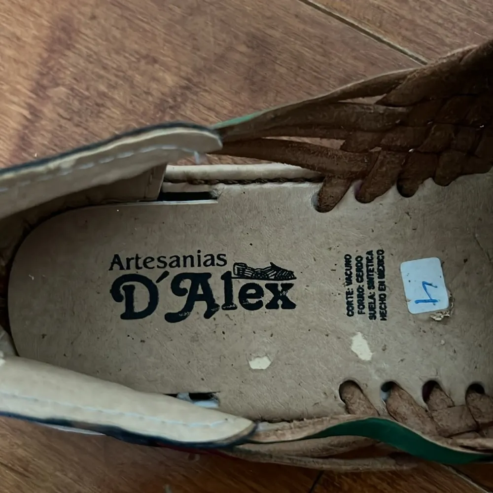 NWOT ARTESANIAS D’Alex Woven Leather Multicolor Mexican Huarache Sandals Size undefined - Image 5