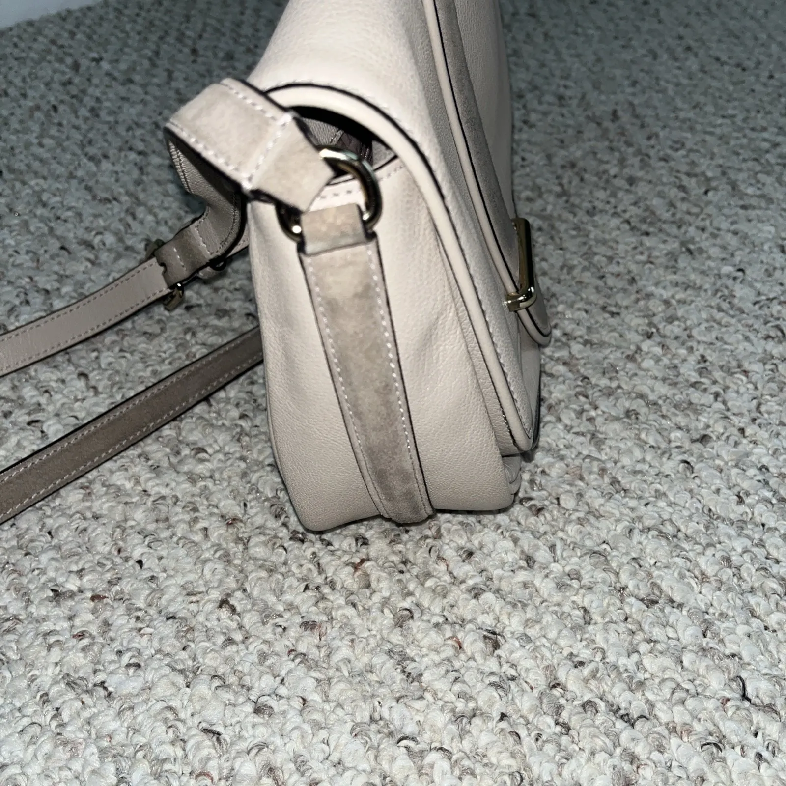 Kate Spade Hunts Place Marsi Leather & Suede Crossbody Purse Bag - Image 12