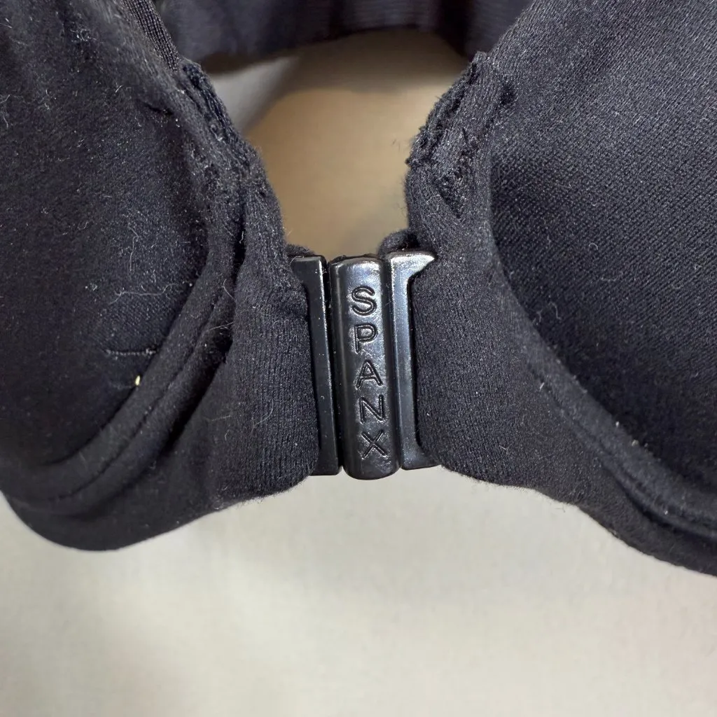 SPANX Adjustable Plunge Wireless Lift Bra Women's 34C Black Front Clasp Comfy - Image 8