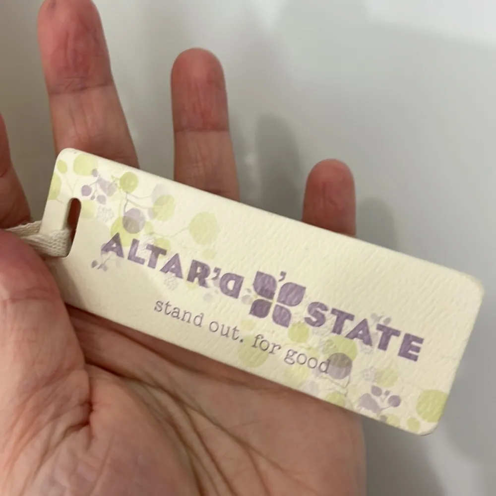 New Altar'd State Small Tan Beige Sleeveless Sheer Crochet Lace Tank Dress - Image 7