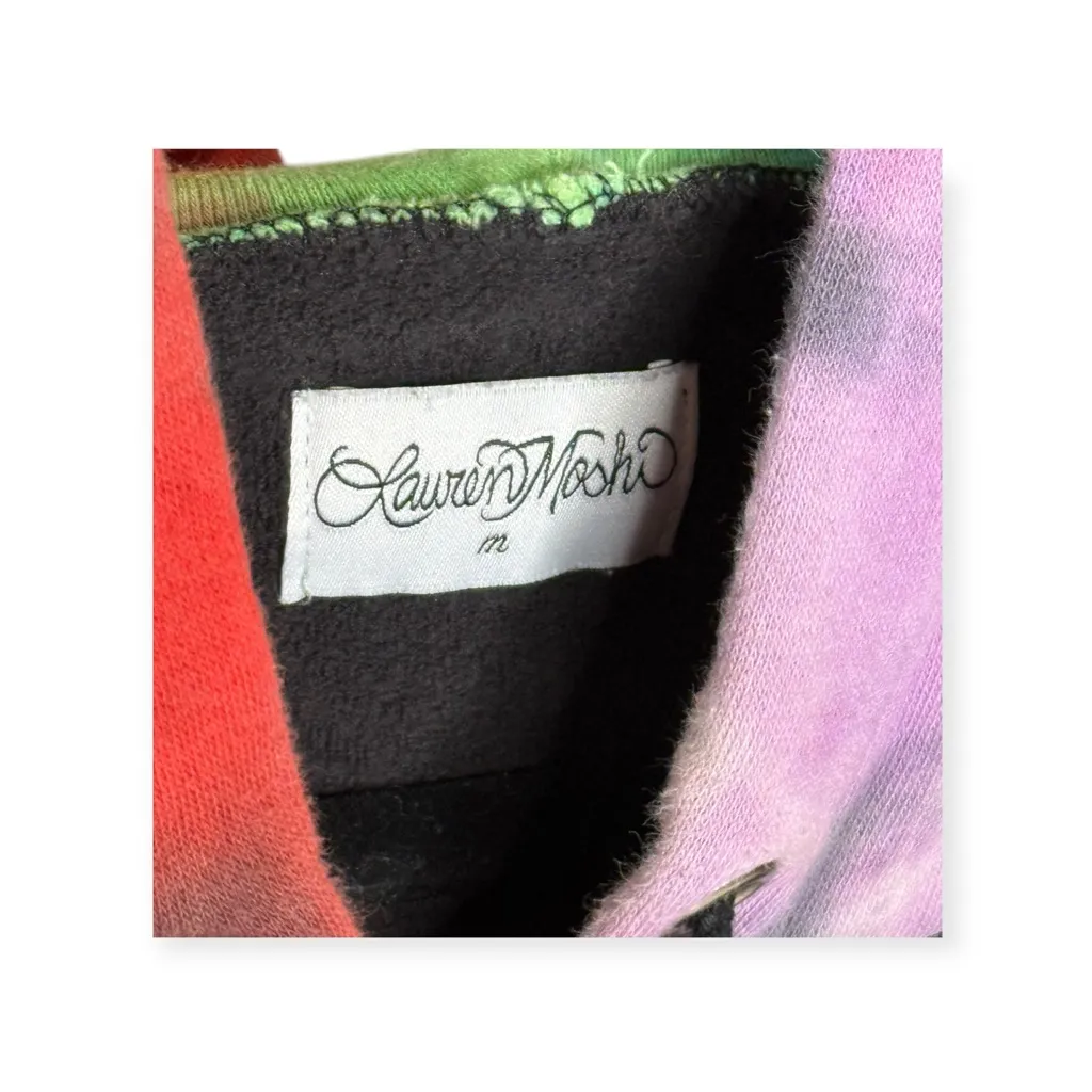 Rare: Lauren Moshi ♫ Melanie Led Zeppelin Crystal Pullover Hoodie ♫ Onyx Rainbow - Image 8