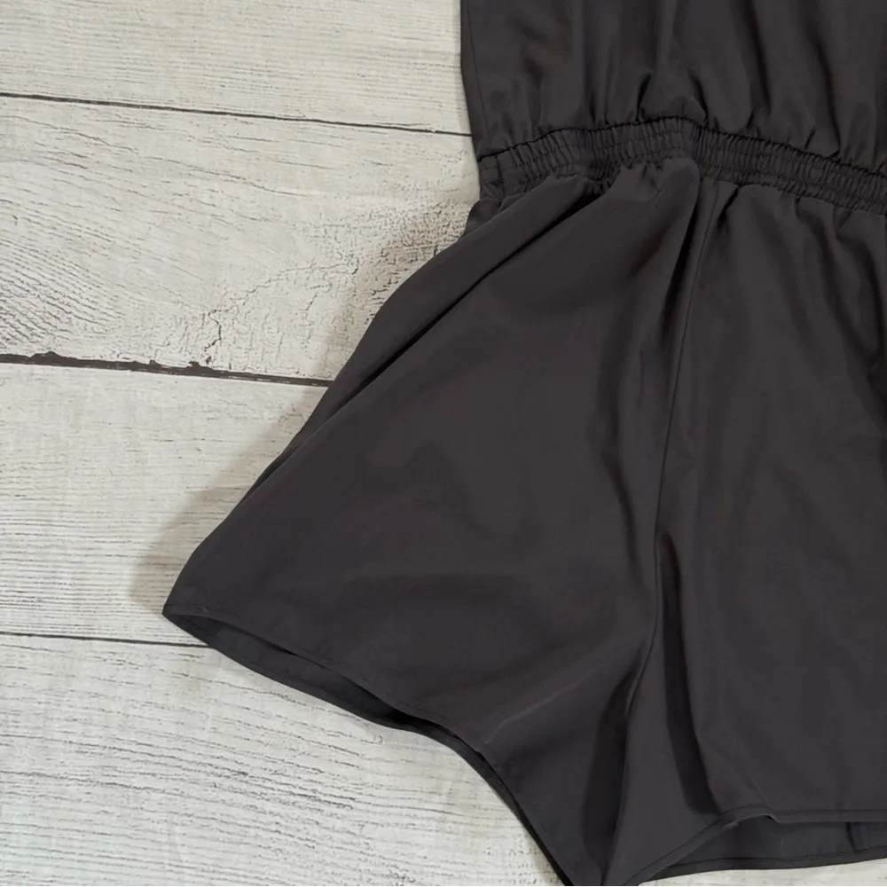 Flexure Bodywear size large dark gray tank top shorts romper - Image 12