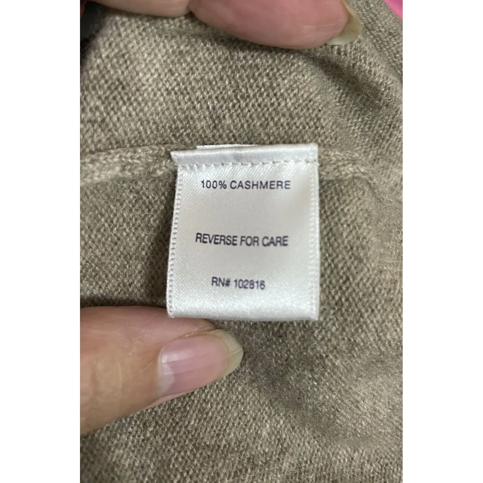 NWT New 100% Cashmere Scarf Wrap Long Womens Tan Ryllace Brown Taupe 100 X 28 - Image 6