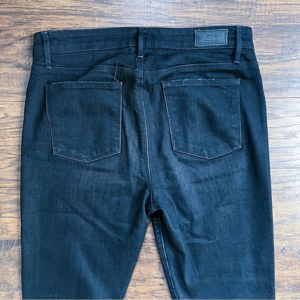 RtA • black skinny jeans distressed ripped moto punk grunge edgy rocker Size 28 - Image 11