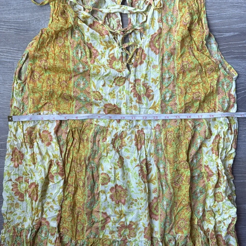 FREE PEOPLE Hanalei Bay Dress in Yellow Combo Small - Image 13