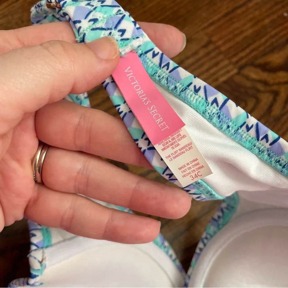 Victoria’s Secret Strapless Bikini Top Size 34C - Image 2