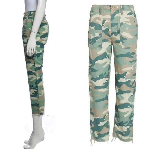 Mother Shaker Chop Crop Camouflage High - Image 5