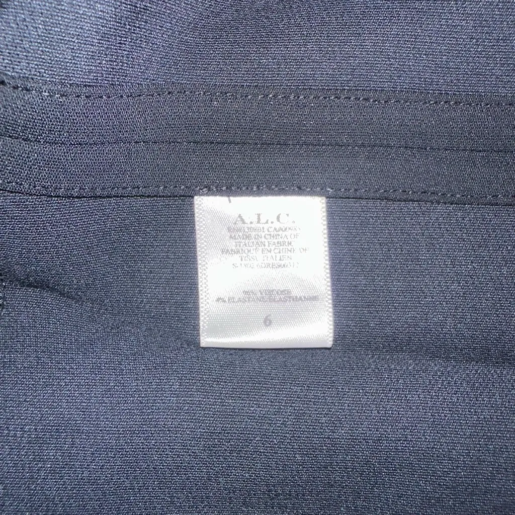 A.L.C. Cassidy Ruffle Flare Sleeve Black Mini Dress 6 - Image 6