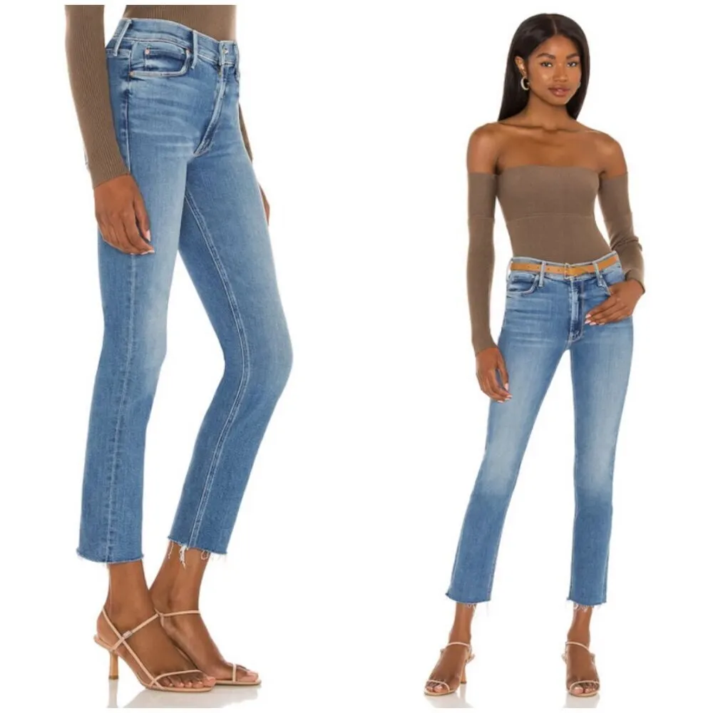 💕MOTHER💕 Mid Rise Dazzler Ankle Fray Jeans - Image 10