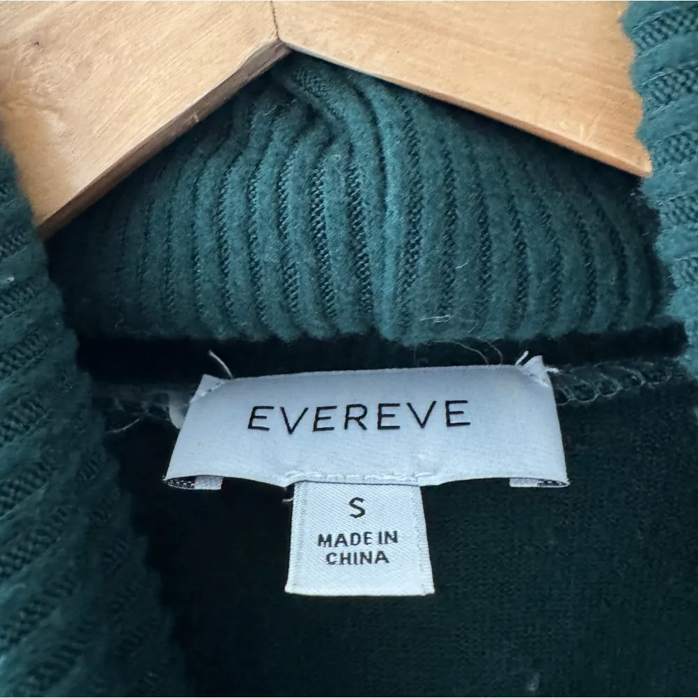 Evereve Emerald Green Ribbed Turtleneck Sweater - Image 5