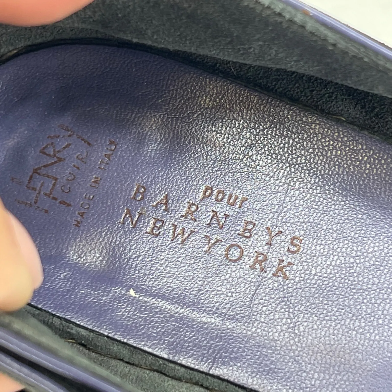 Barneys New York Black Suede Ballet Flats Women's Made in Italy Size 37‎ - Image 2