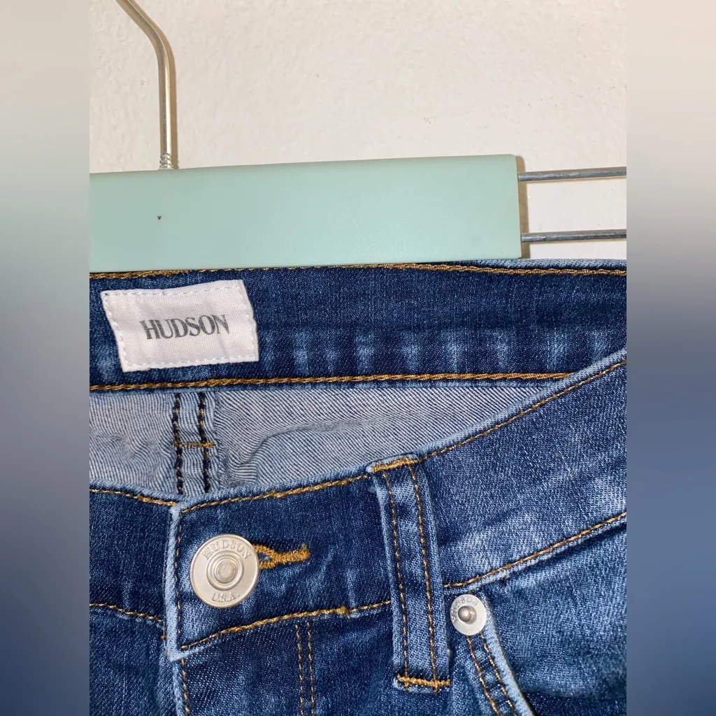 Hudson Distressed Skinny Jeans Women’s 27 | Boho Mid Rise Denim - Image 2