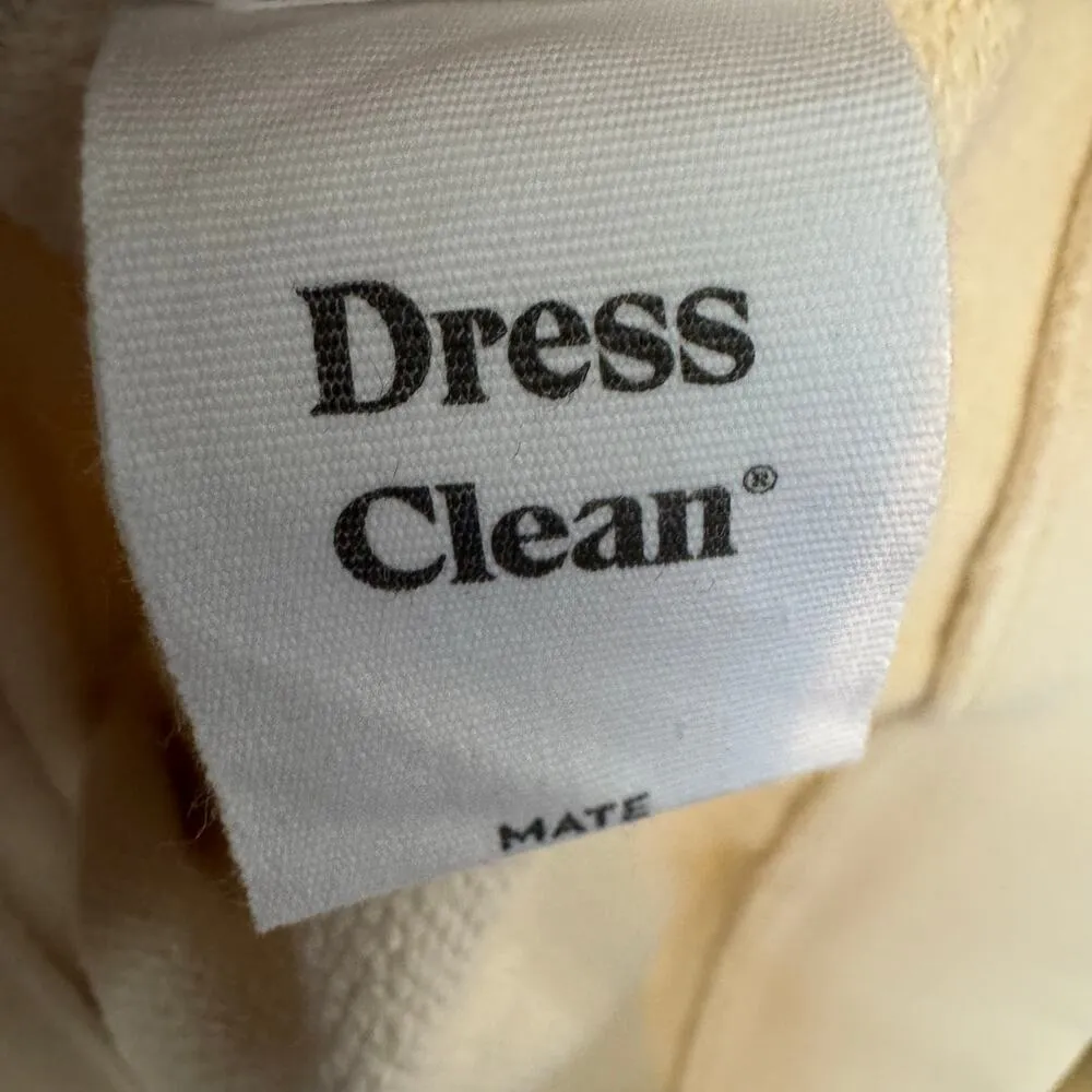 MATE Organic Fleece Crew Neck Sweatshirt L BON Beige Sustainable Cotton NWT Size L - Image 5