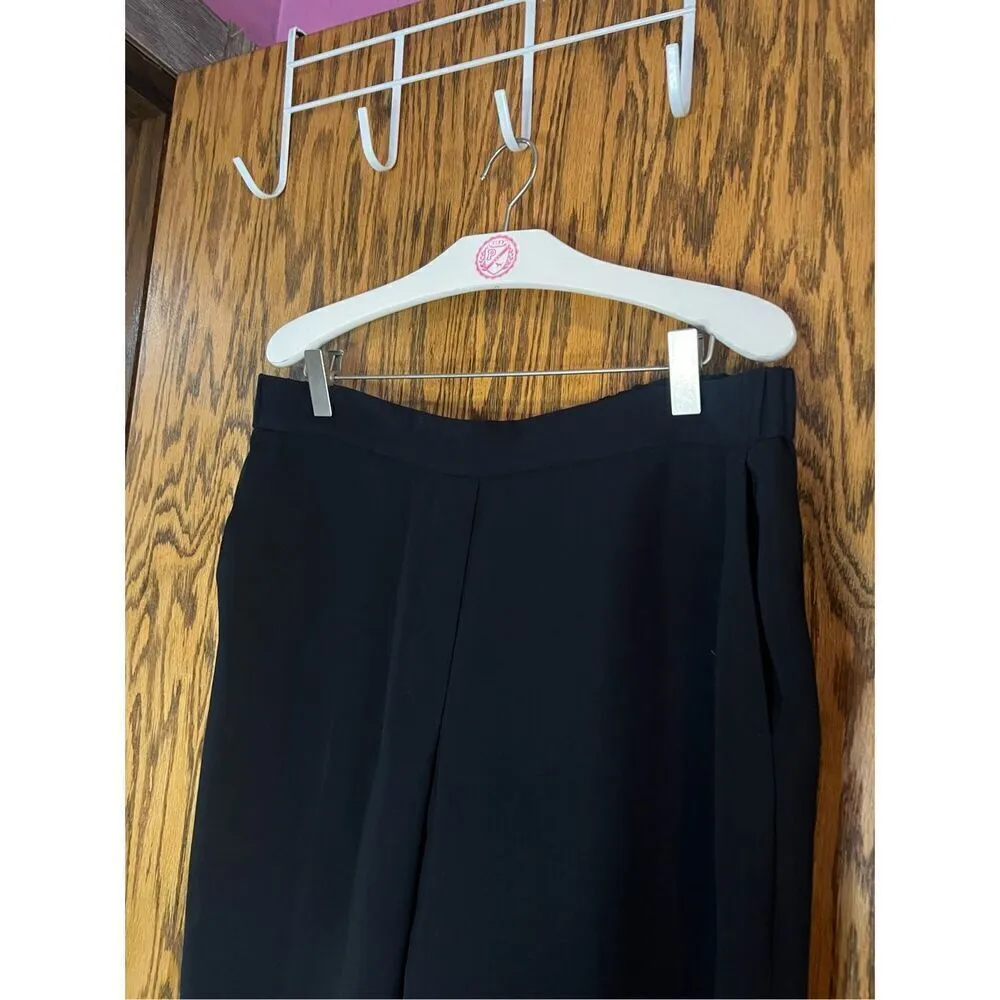 J. Crew Black Dress Pants Woman’s Size 12 100% Polyester - Image 4