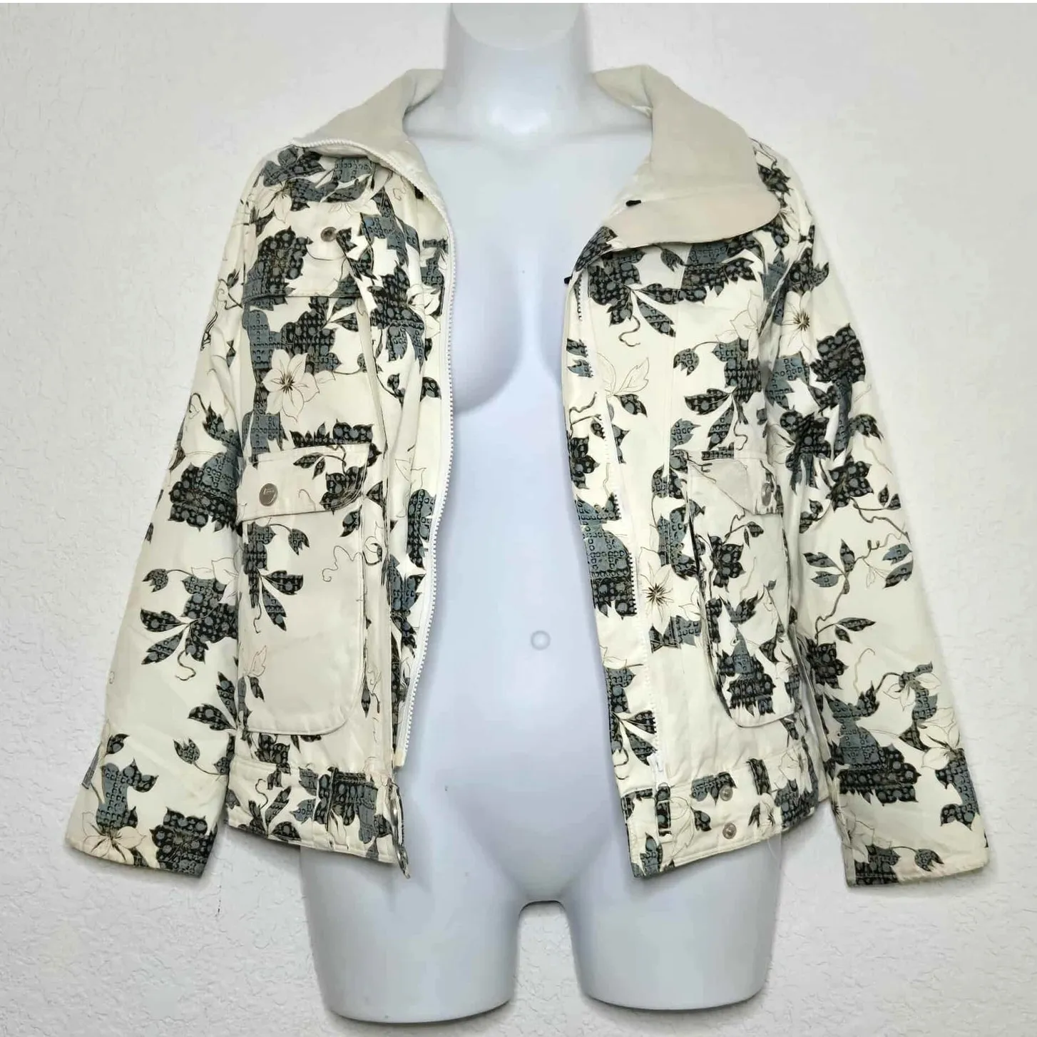 Five Fifty Five Collared Zip Up Ski Jacket Size 14 Blue - Image 2