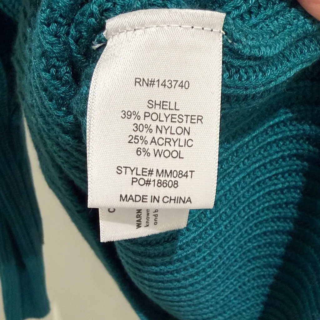 Hyacinth House - Teal Ruffle Casey Sweater - Image 5