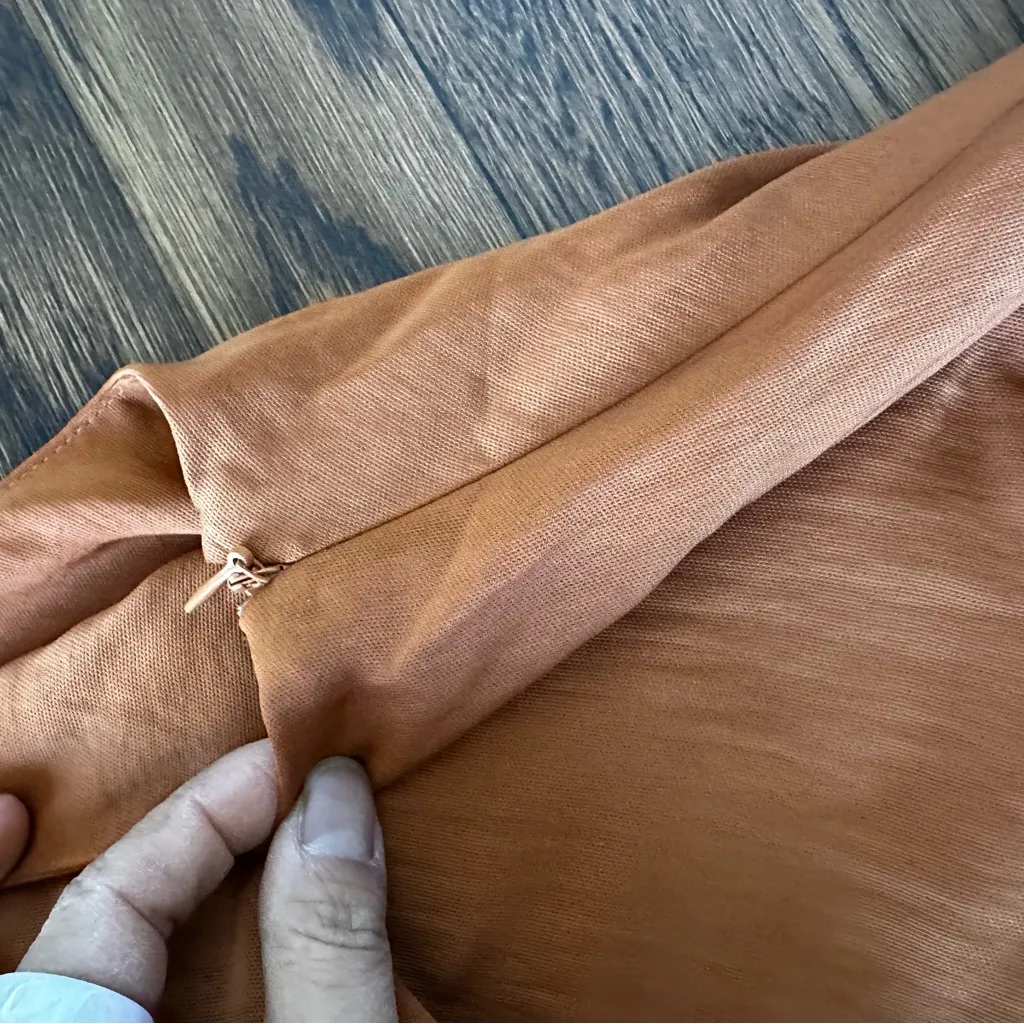 Lulu's One Shoulder Rust Dress - Image 11