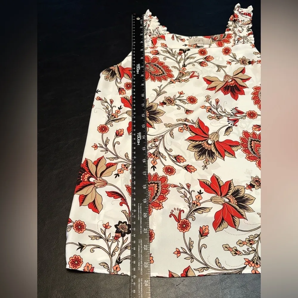 LOFT Red Boxy Tank Top with Relaxed Fit - Image 9